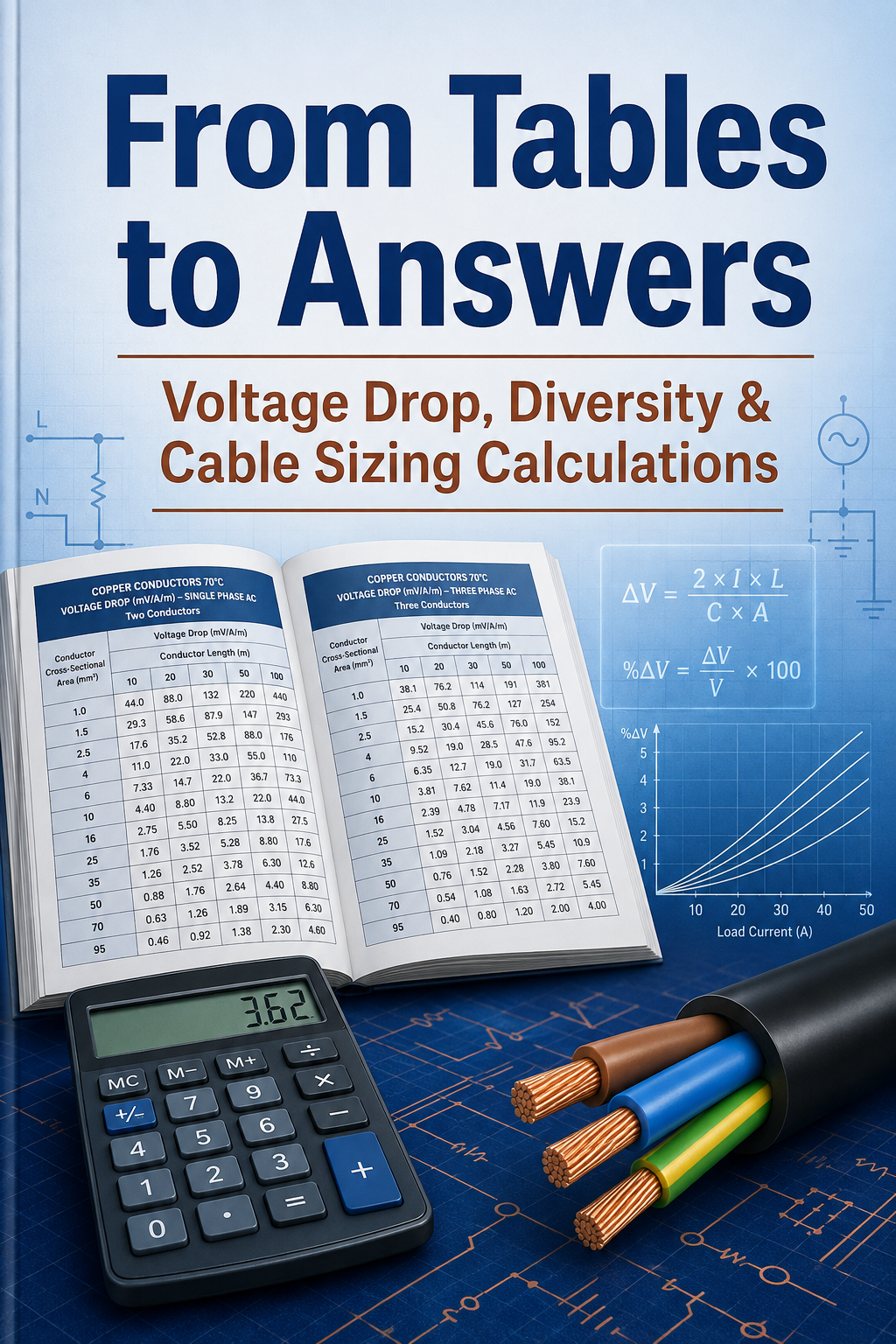 From Tables to Answers — Voltage Drop, Diversity & Cable Sizing Calculations
